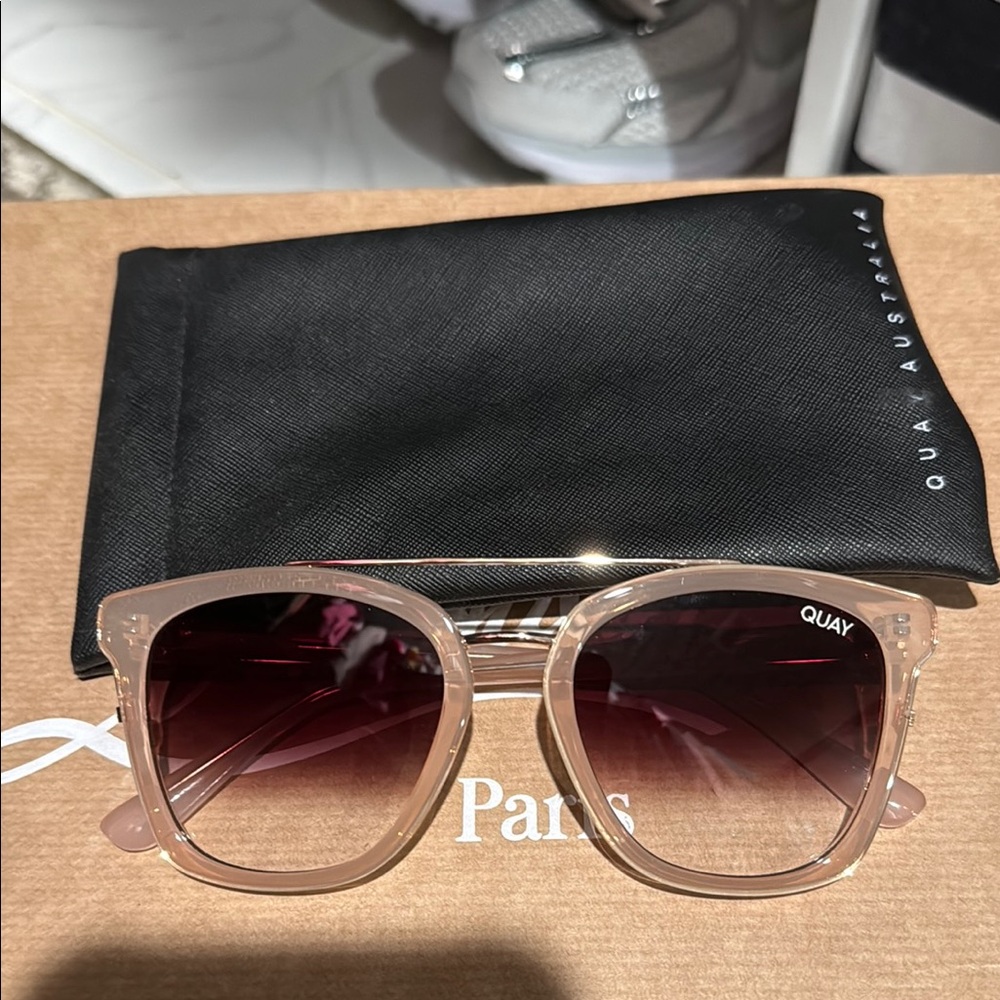 Quay Australia Sunglasses - Pink and Black